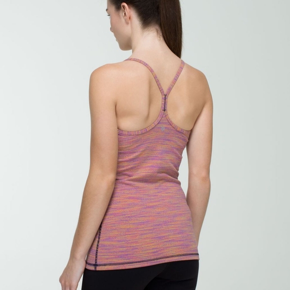 Lululemon Power Y Tank *LuonWee Are From Space Vintage Pink Size 6 - Picture 2 of 9